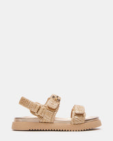 Kids' MONA Gold Multi Girls' Flatform Sandal | Steve Madden