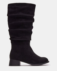 Kids' PEPPER Black Girls' Knee-High Boot | Steve Madden
