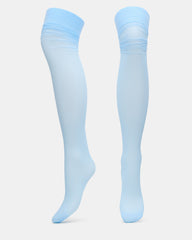 PREPPY Light Blue Over-The-Knee Footed Women's Tights | Steve Madden