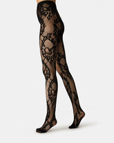 2 PACK LARGE LACE OPENWORK Black Mesh Women's Tights | Steve Madden
