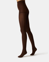 2 PACK SOLID OPAQUE Dark Brown Mesh Women's Tights Pack | Steve Madden