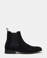 ALDAIR Black Suede Chelsea Men's Ankle Boot | Steve Madden