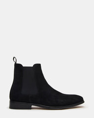 ALDAIR Black Suede Chelsea Men's Ankle Boot | Steve Madden