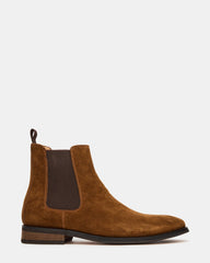 ALDAIR Chestnut Suede Chelsea Men's Ankle Boot | Steve Madden