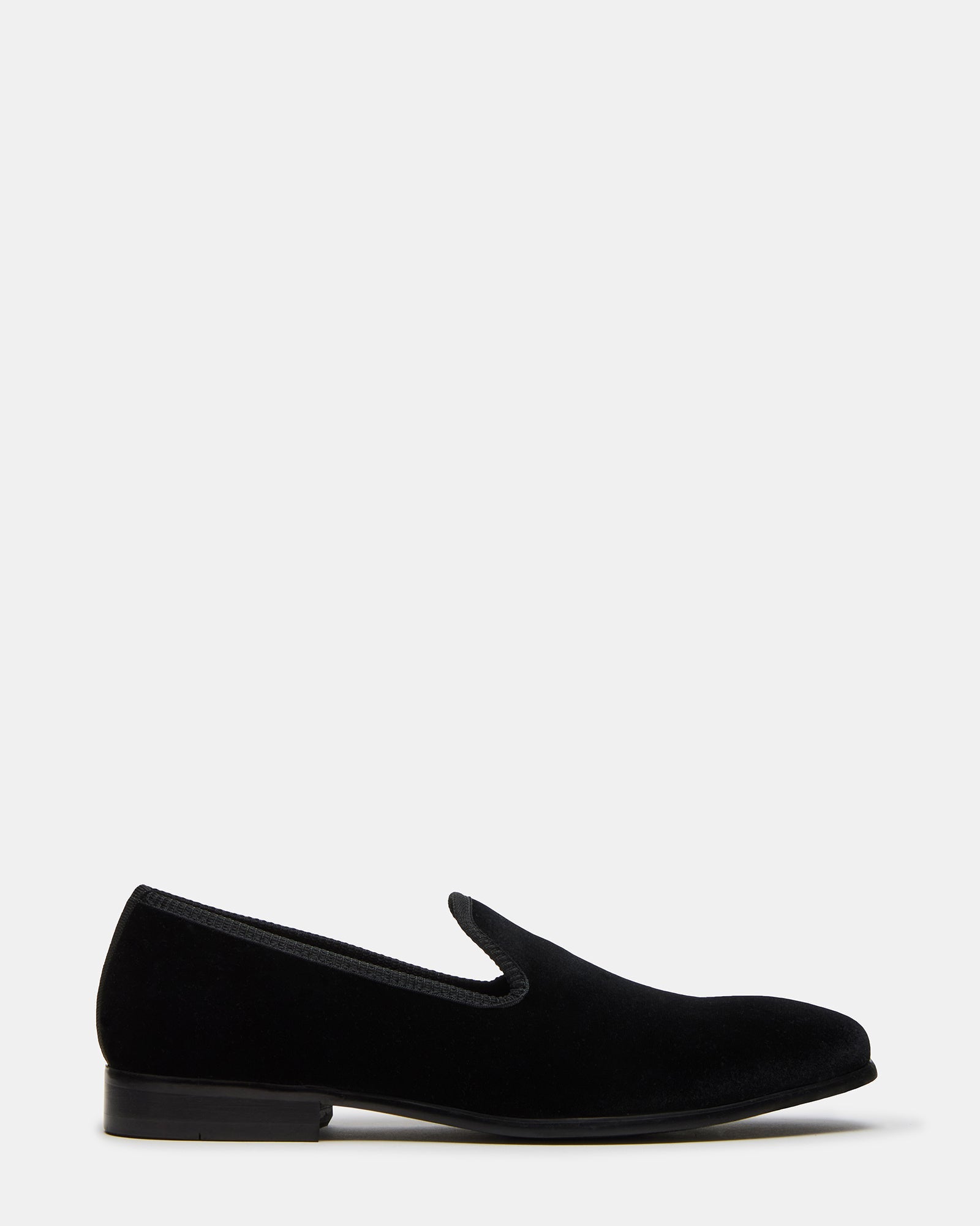 BANNOCH Black Velvet Men's Slip-On Loafer | Steve Madden