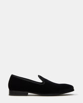 BANNOCH Black Velvet Men's Slip-On Loafer | Steve Madden