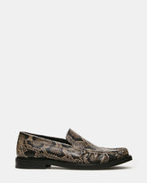 CELESTINO Grey Snake Slip-On Square-Toe Scrunched Men's Loafer | Steve Madden