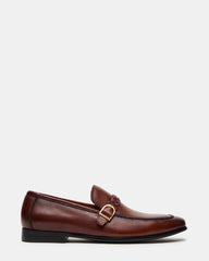 CHAPLIN Tan Leather Woven-Strap Buckle Slip-On Men's Loafer | Steve Madden