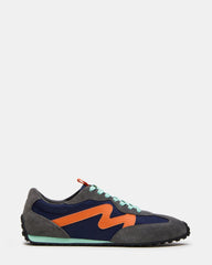 CYRUS Grey Multi Low-Top Lace-Up Men's Sneaker | Steve Madden