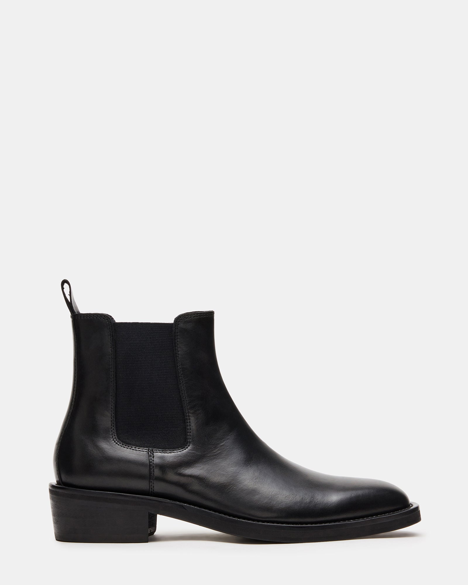 DESPERADO Black Leather Chelsea Men's Ankle Boot | Steve Madden