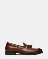 EZZO Tan Leather Tassel Boat Slip-On Men's Loafer | Steve Madden