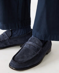 HUCKLE NAVY SUEDE