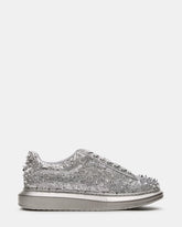 ICEBOX Pewter Metallic Men's Low-Top Lace-Up Sneaker | Steve Madden