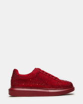 ICEBOX Red Multi Men's Low-Top Lace-Up Sneaker | Steve Madden