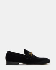 JAKIRO Black Velvet Slip-On Dress Men's Loafer | Steve Madden