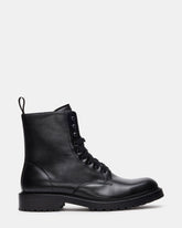 KAZIMIR Black Lace-Up Lug Men's Ankle Boot | Steve Madden