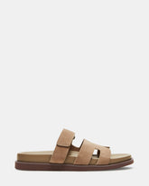 MAIVEN Taupe Suede Men's Fisherman Sandal | Steve Madden