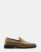 NAPOLI Sand Suede Slip-On Woven Men's Loafer | Steve Madden
