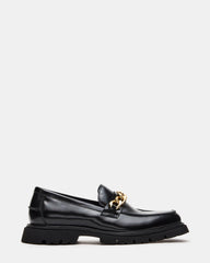NEEO Black Box Gold Chain Slip-On Lug Men's Loafer | Steve Madden