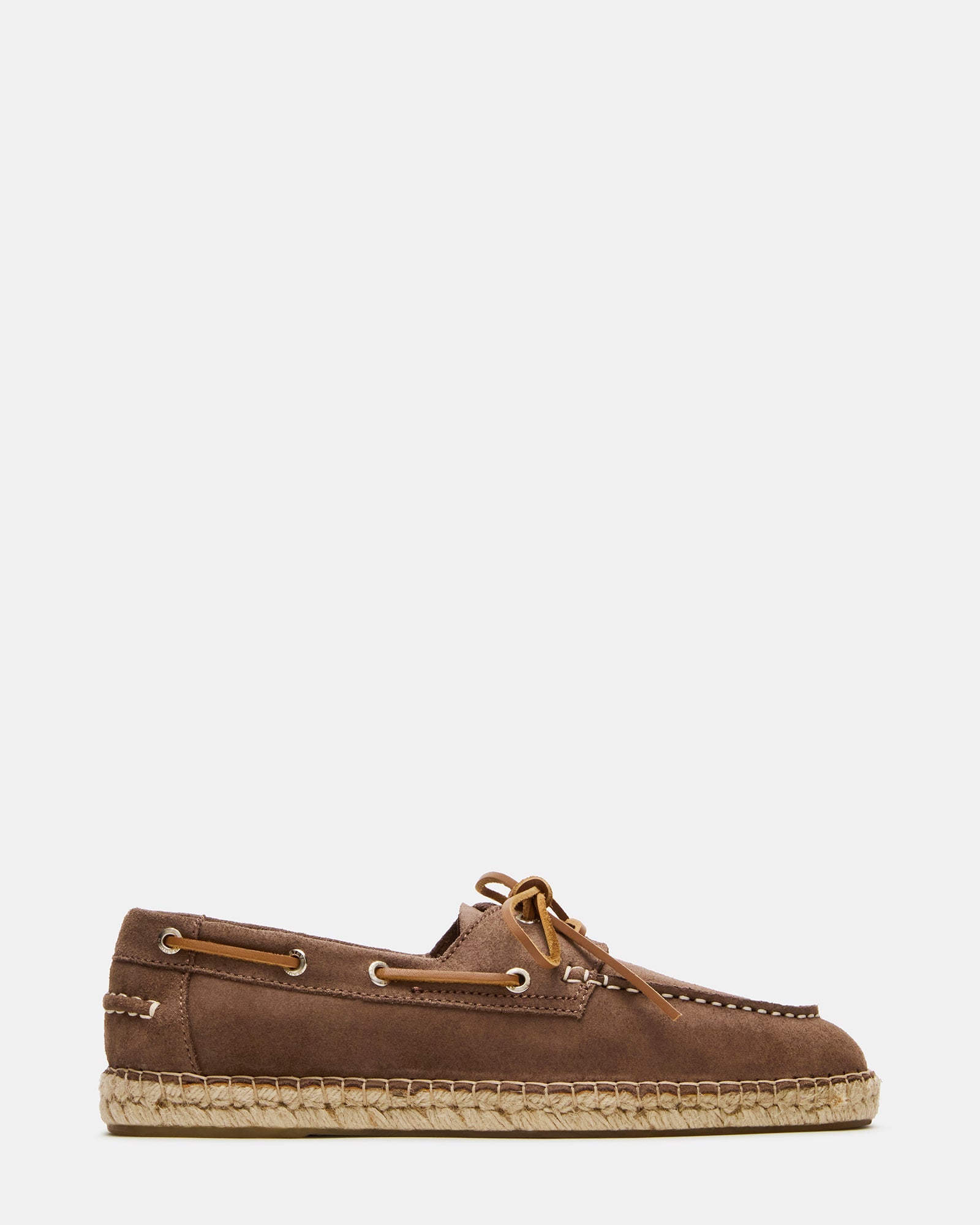 PANCHO Taupe Suede Slip-On Espadrille Boat Shoe Men's Casual | Steve Madden
