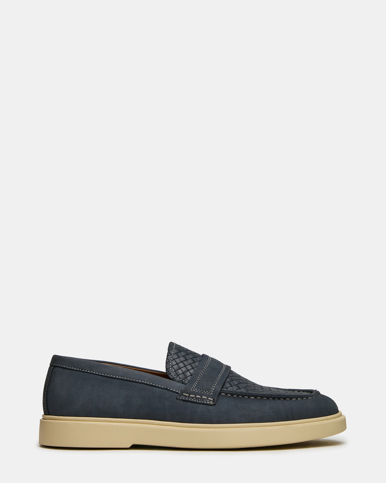 PAUL Blue Woven Slip-On Men's Loafer | Steve Madden