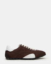 PUZZLE Brown Low-Top Lace-Up Men's Sneaker | Steve Madden