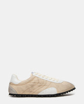 PUZZLE Cream Low-Top Lace-Up Men's Sneaker | Steve Madden