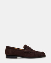 QUINCEY Brown Suede Slip-On Men's Loafer | Steve Madden