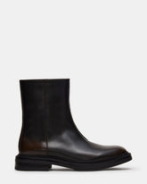 RONCO Brown Leather Round-Toe Men's Ankle Boot | Steve Madden