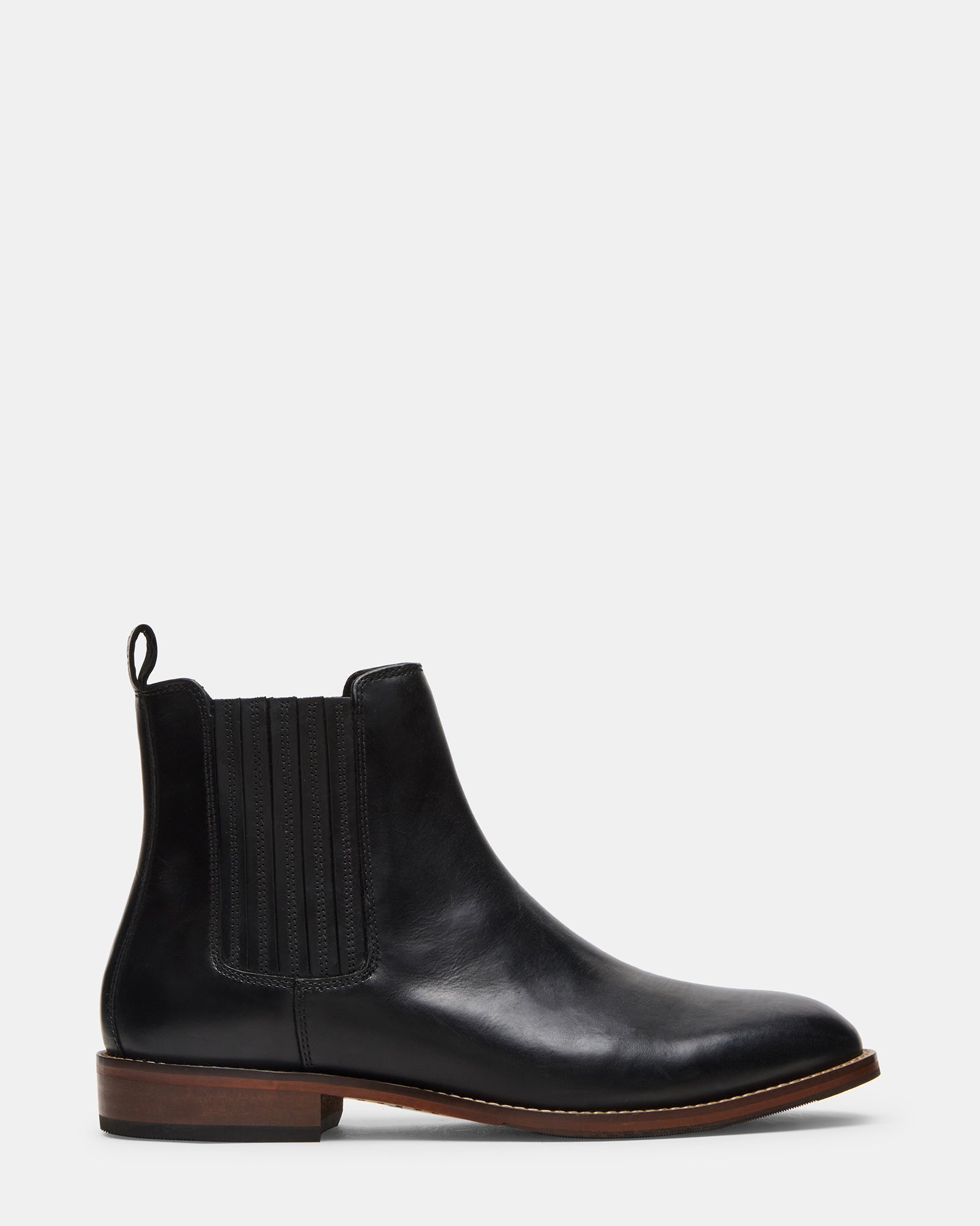 RYKER Black Chelsea Men's Ankle Boot | Steve Madden