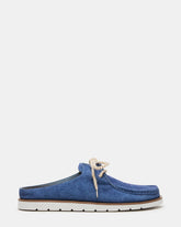 SAILOR Blue Slip-On Laces Footbed Men's Casual Shoe | Steve Madden