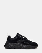 SHILOH Black Multi Low-Top Lace-Up Chunky Men's Sneaker | Steve Madden