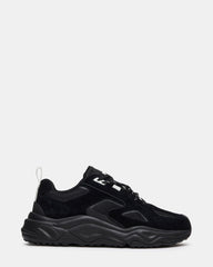 SHILOH Black Multi Low-Top Lace-Up Chunky Men's Sneaker | Steve Madden