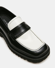 VINCENZO BLACK/WHITE LEATHER