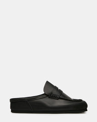 WYATT Black Leather Slip-On Clog Men's Casual | Steve Madden