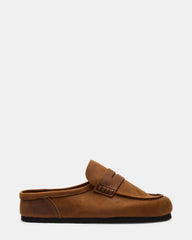 WYATT Brown Leather Slip-On Clog Men's Casual | Steve Madden