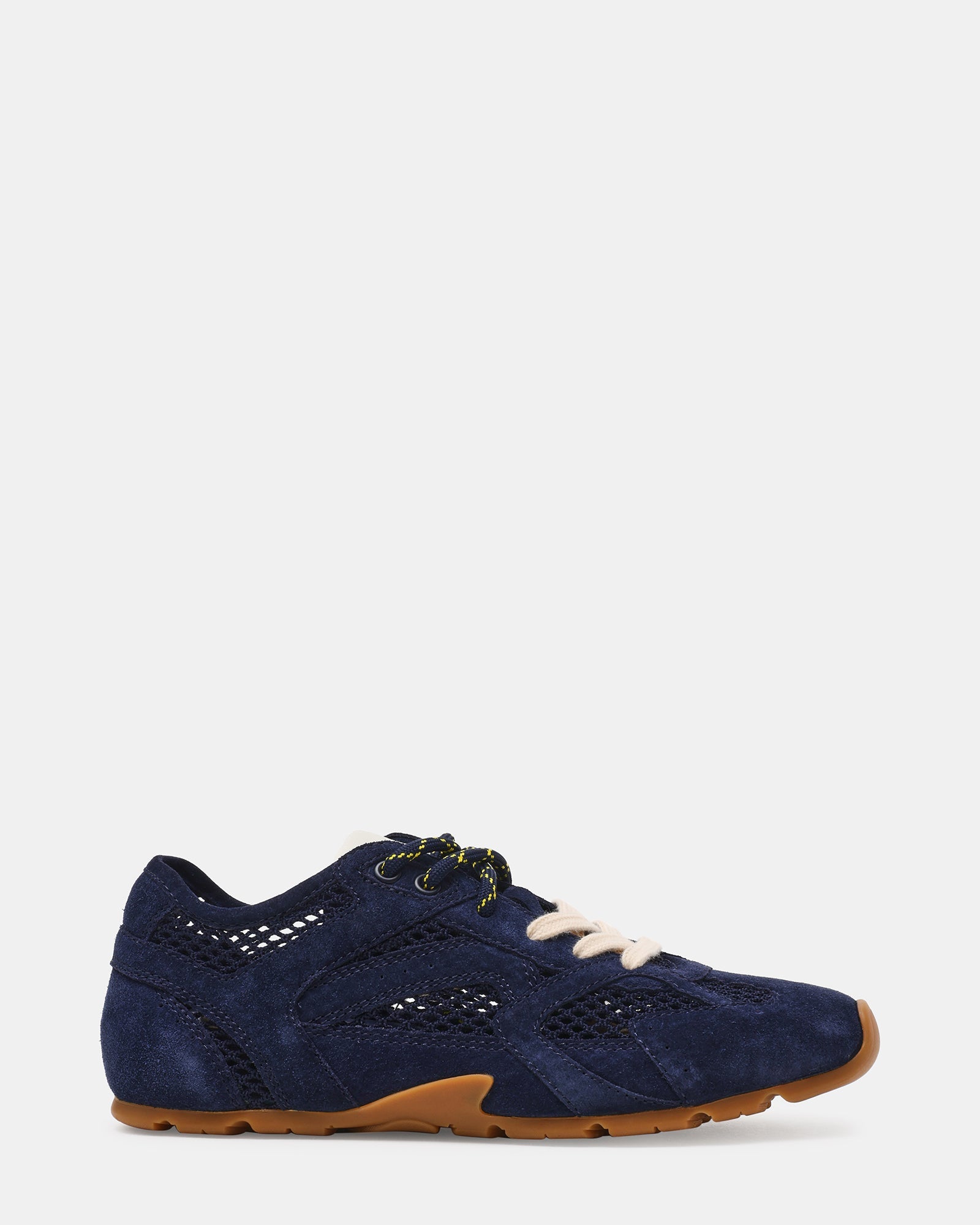 AZIEL Navy Mesh Low-Top Lace-Up Women's Sneakers | Steve Madden