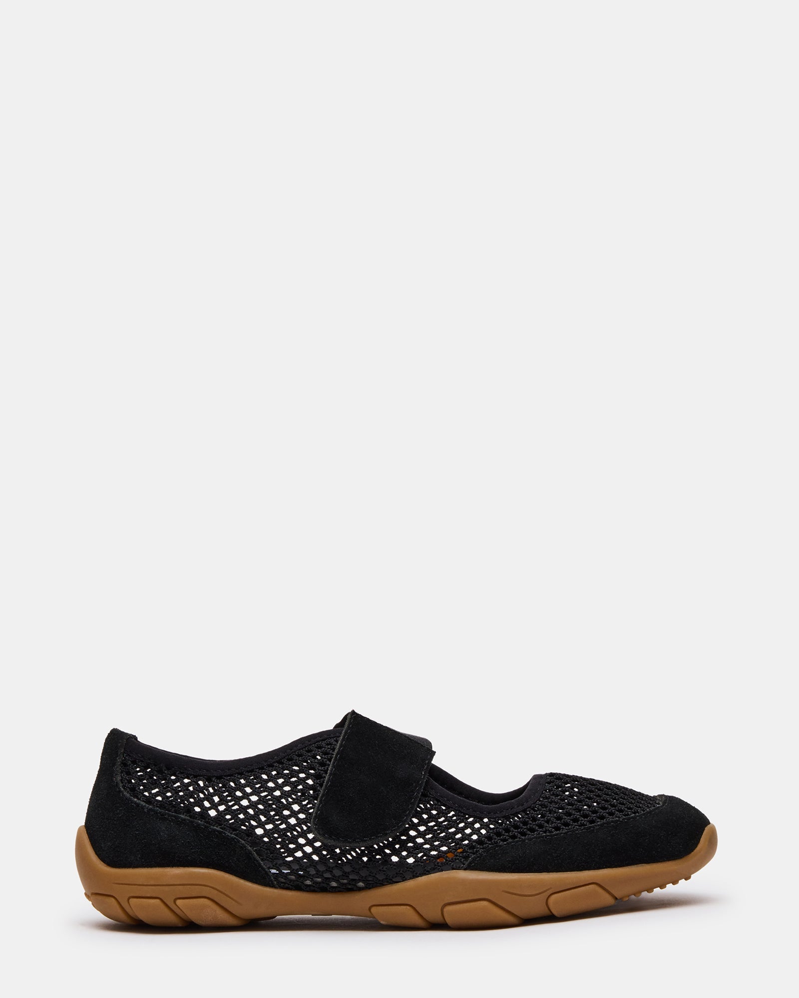 BANKS Black Mesh Velcro Mary Jane Women's Ballet Sneaker | Steve Madden
