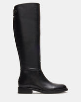BEREN Black Leather Knee-High Women's Riding Boot | Steve Madden