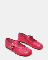 CALARA Pink Leather Tabi Mary Jane Split Toe Ballet Women's Flat | Steve Madden