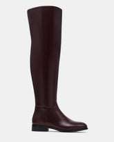 CANTER Dark Cherry Leather Knee-High Women's Boot | Steve Madden