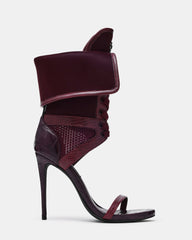 CASELLA Plum Open-Toe Stiletto Lace-Up Women's Heel | Steve Madden
