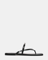 CATALINA Jelly Black Thong Square-Toe Women's Sandal | Steve Madden
