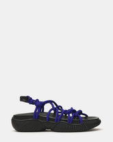 CONNIE Cobalt Chunky Rope Strappy Footbed Women's Sandal | Steve Madden