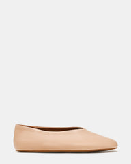 CYNTRA Natural Leather Round-Toe Women's Ballet Flat | Steve Madden