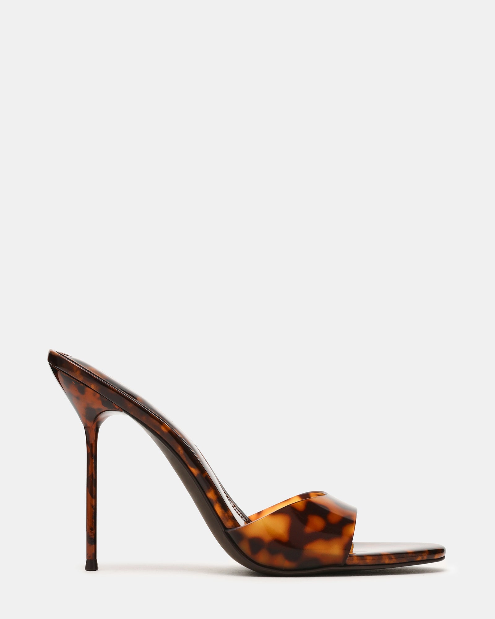 DAVINA Tortoise Rounded Open-Toe Mule Stiletto Women's Heel | Steve Madden