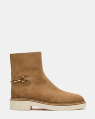 DIABLO Taupe Suede Women's Ankle Boot | Steve Madden