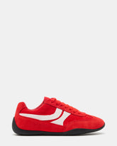 DOBSON Red Women's Low-Top Lace-Up Sneaker | Steve Madden