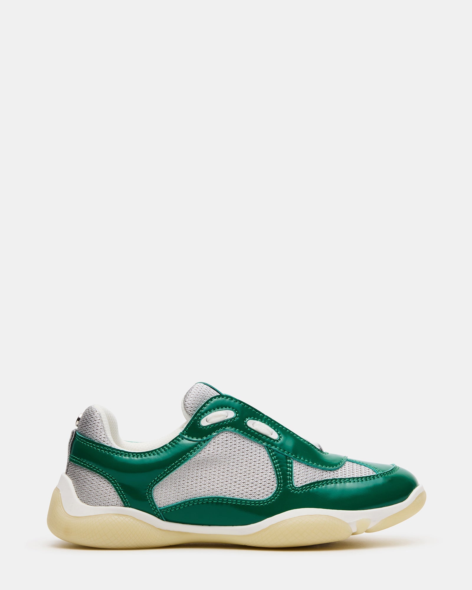 DUSTIN Green Mesh Lace-Up Low-Top Women's Sneaker | Steve Madden