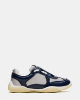 DUSTIN Navy Mesh Lace-Up Low-Top Women's Sneaker | Steve Madden